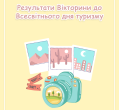 Результати Вікторини до Всесвітнього дня туризму